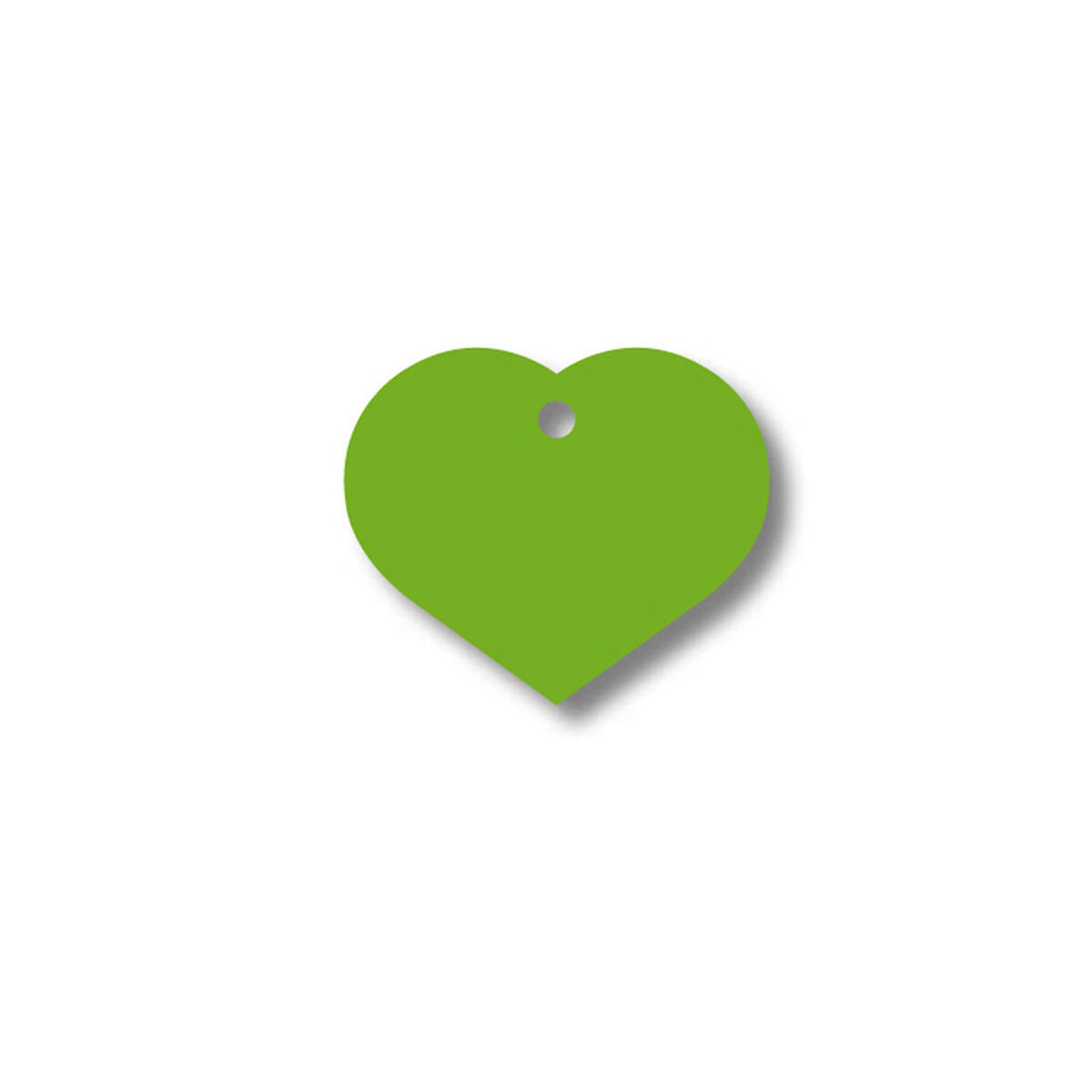 Targhetta per collana Imarc Heart Verde