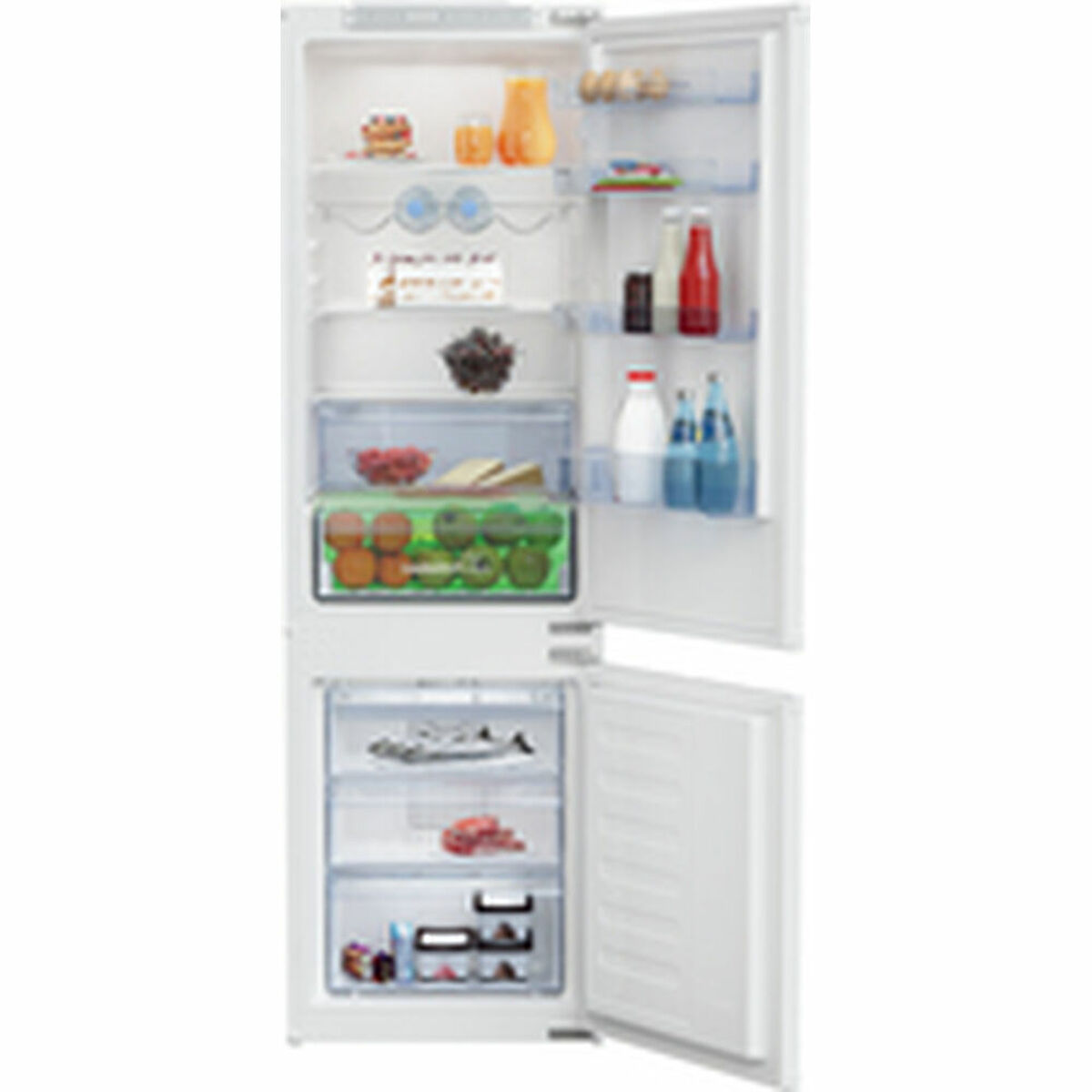 Frigorifero combinato BEKO BCHA275E4SN Bianco Multicolore (178,1 x 54 cm)