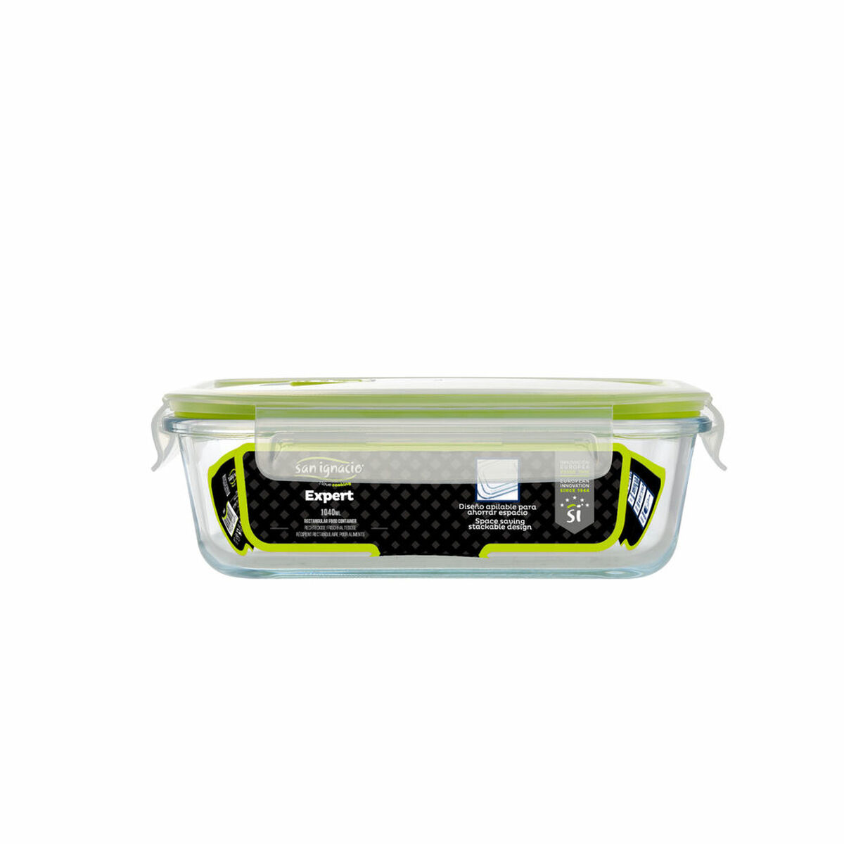 Porta pranzo San Ignacio Expert sg4702 1,04 L 1040 ml Trasparente Materiale riciclato - Immagine 2