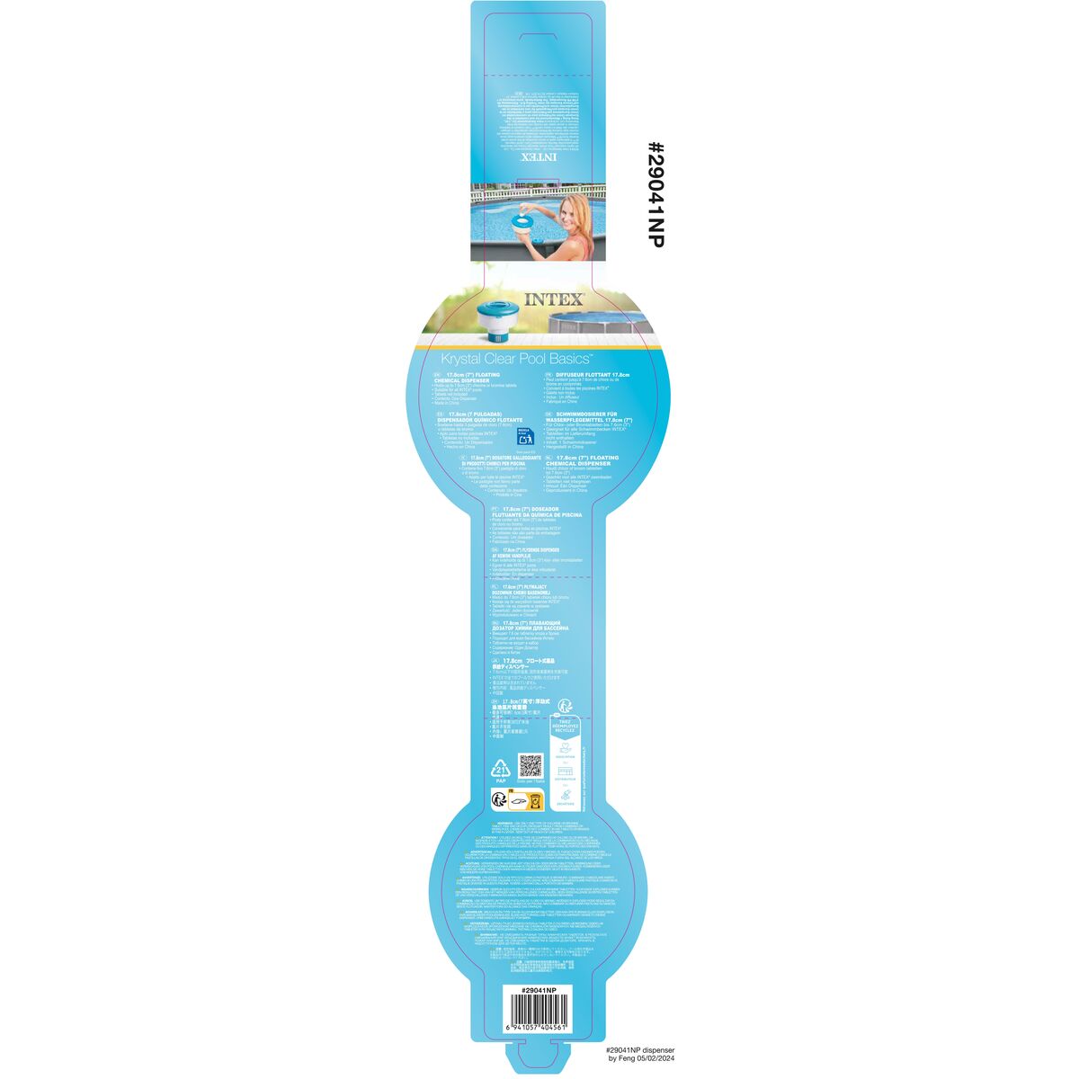 Distributore di Cloro Intex 29041         Galleggiante 17,8 x 17,8 cm   - Immagine 4