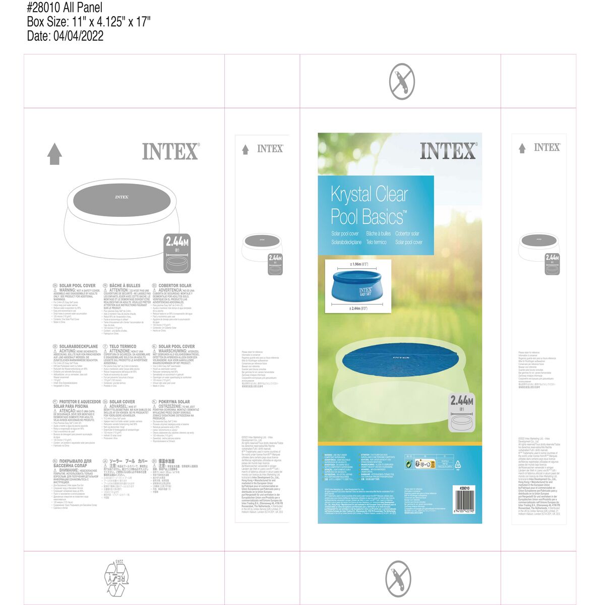 Copertura per piscina Intex 28010 Rotondo Solare Ø 244 cm - Immagine 2