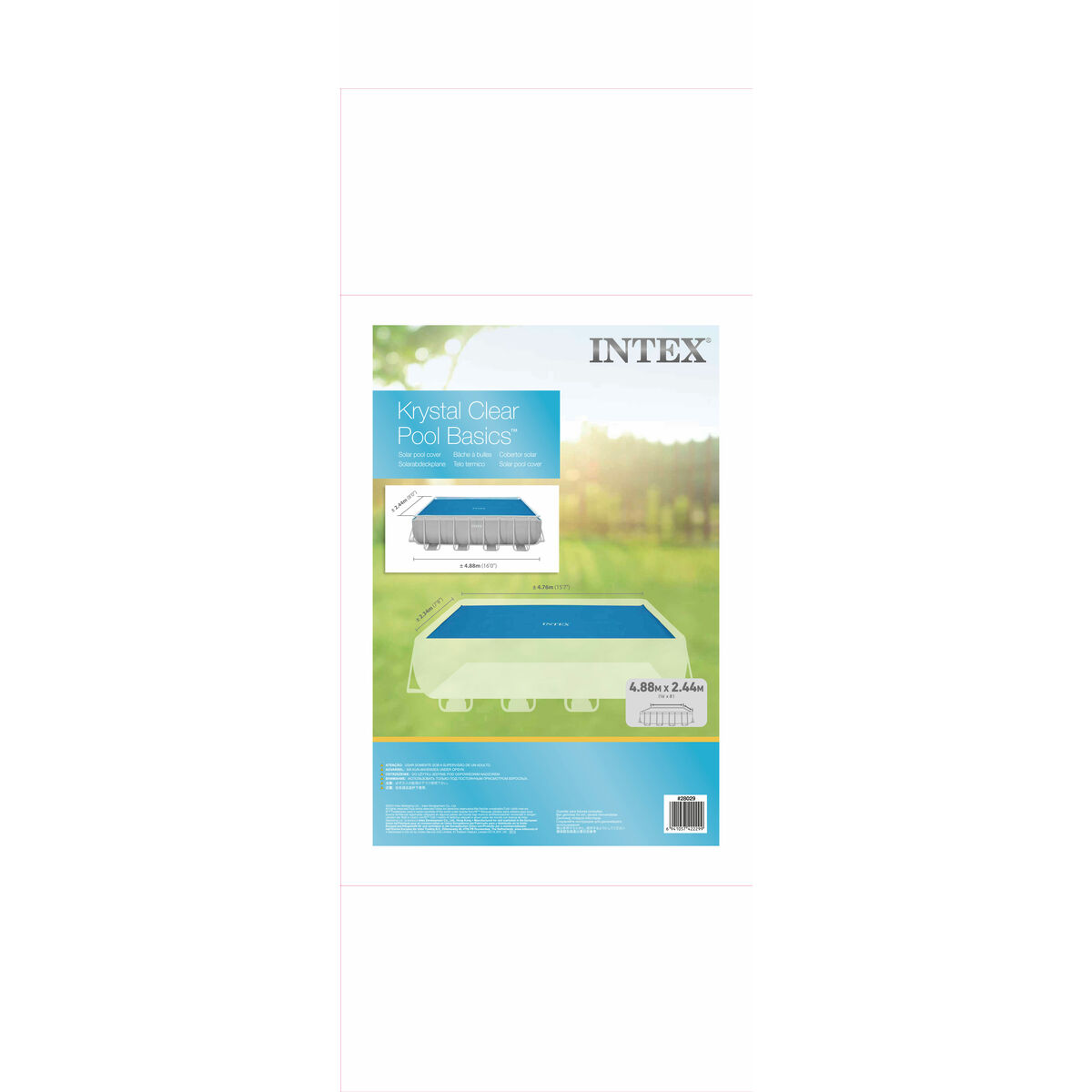 Copertura per piscina Intex 28029 Rettangolare Solare 476 x 234 cm - Immagine 3