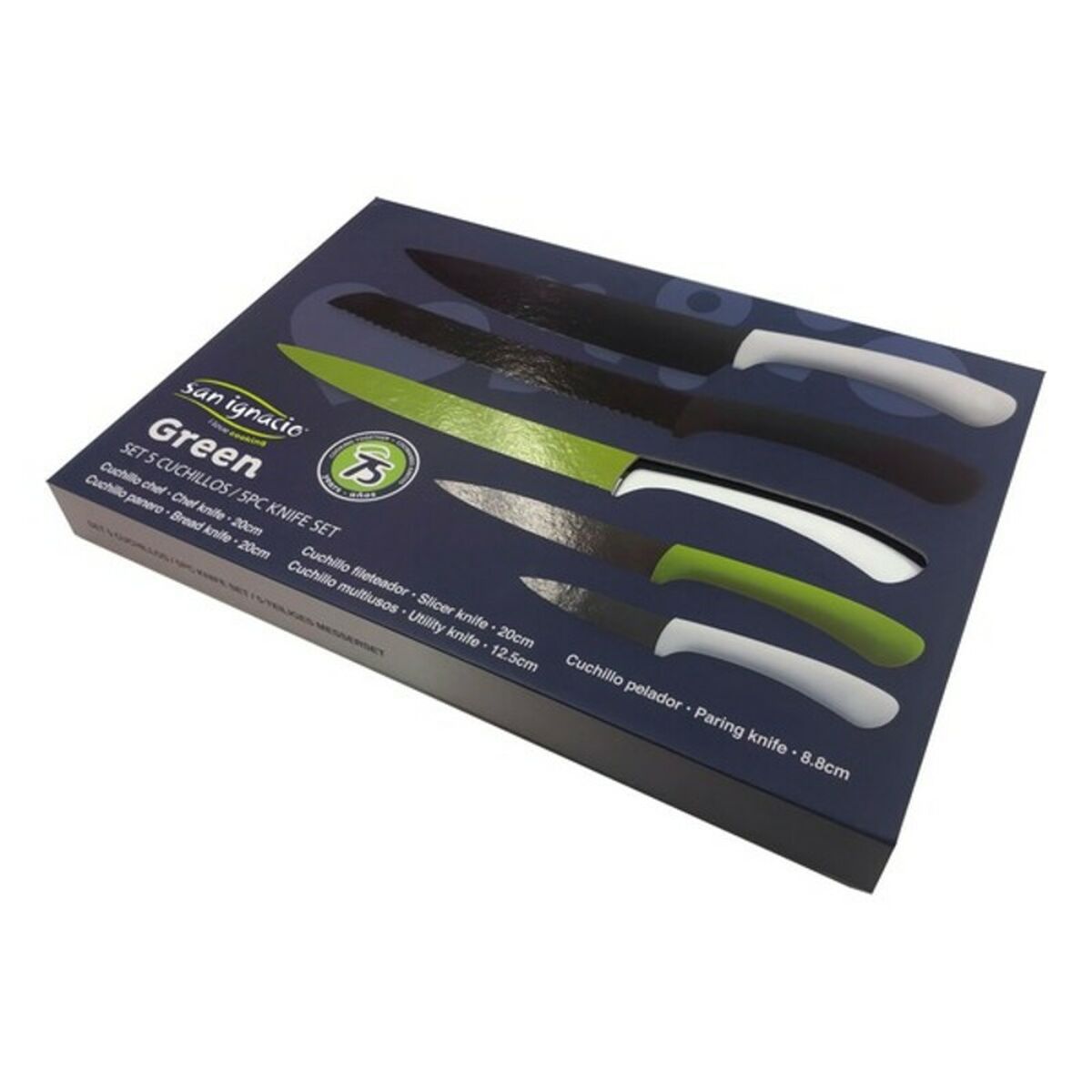 Set di Coltelli San Ignacio green sg4165 Acciaio inossidabile Grigio - Immagine 4