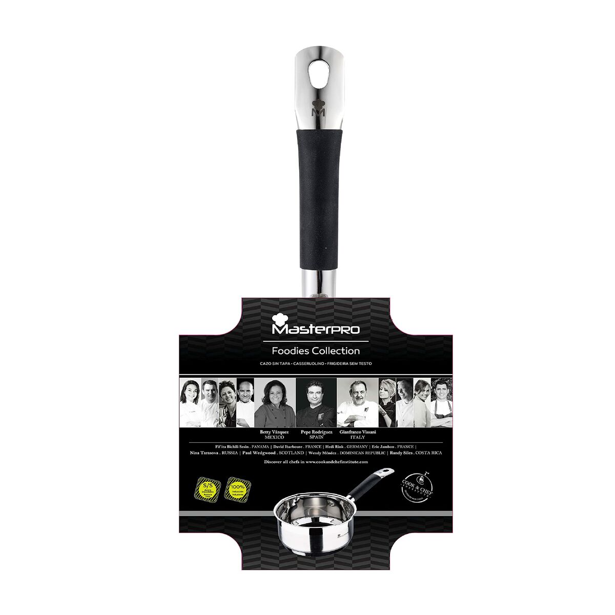Paiolo Masterpro bgmp-1500-bk Acciaio inossidabile (1,3 L) (16 x 7,5 cm) - Immagine 2