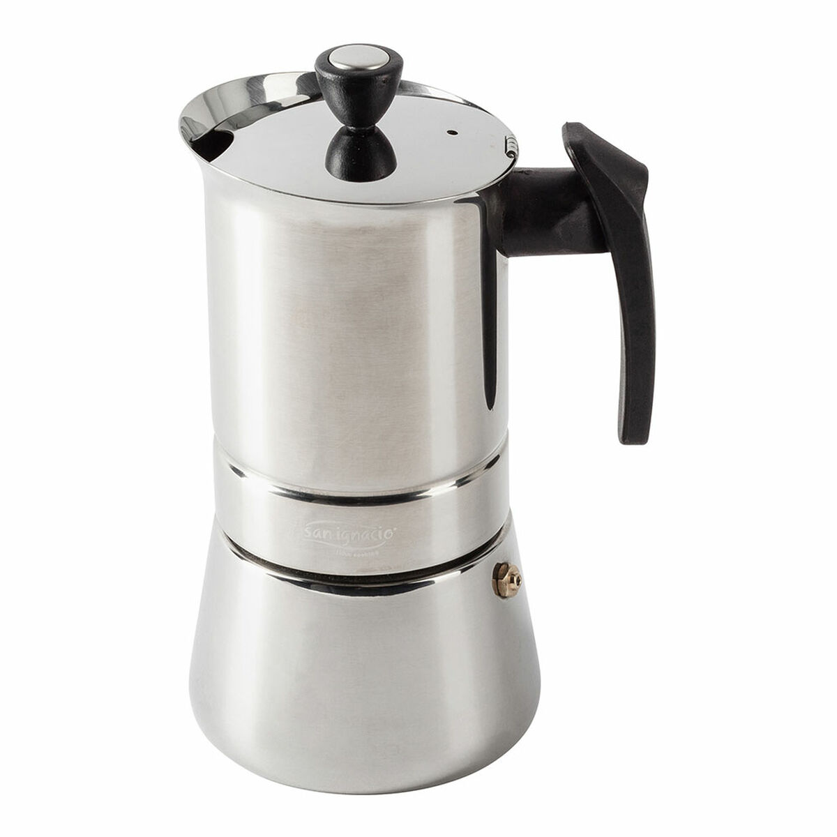 Caffettiera Italiana San Ignacio Moods SG-3593 Acciaio inossidabile 4 Tazze - Immagine 2