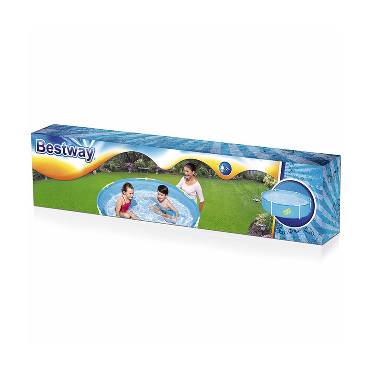 Bestway Piscina Rigida per Bambini 152x38 cm +2 Anni Giardino 56283 - Immagine 2