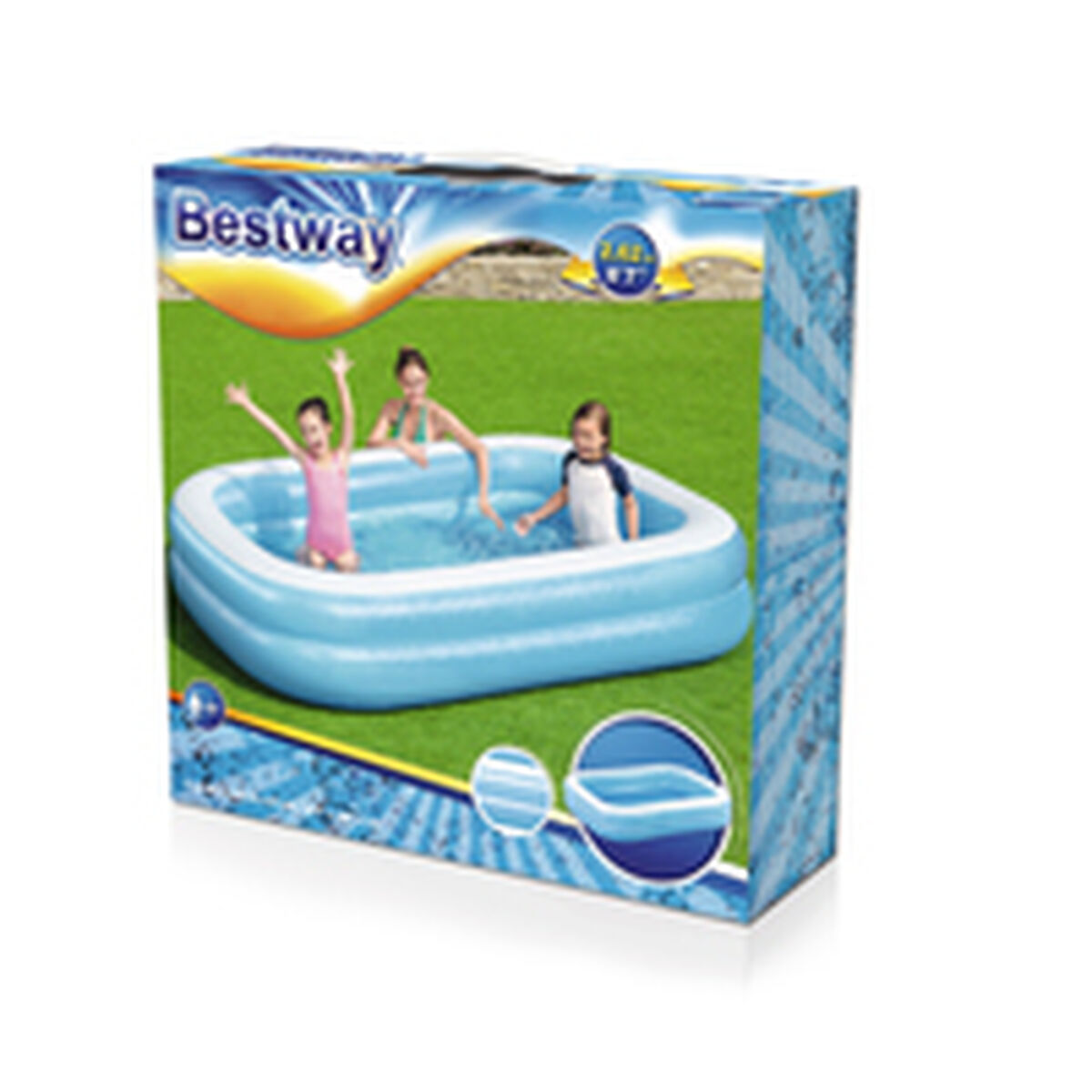 Piscina Gonfiabile per Bambini Bestway Multicolore 262 x 175 x 51 cm - Immagine 5