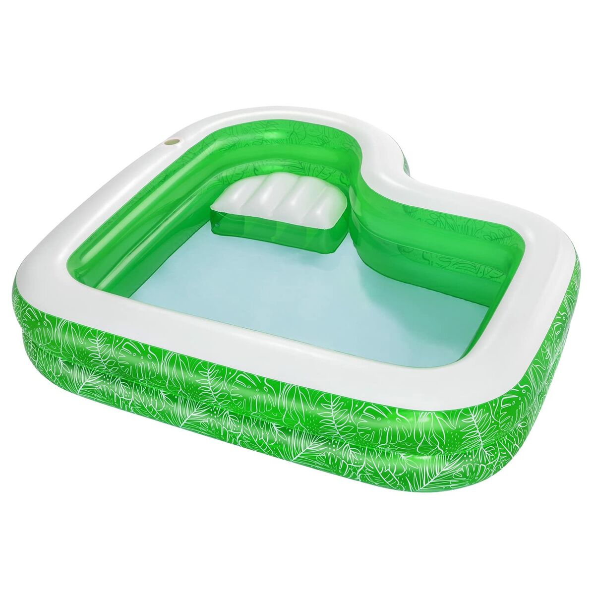 Bestway Piscina Gonfiabile 2 Camere Tropical 231x231x51 cm +6 Anni Giardino 54336 - Immagine 5