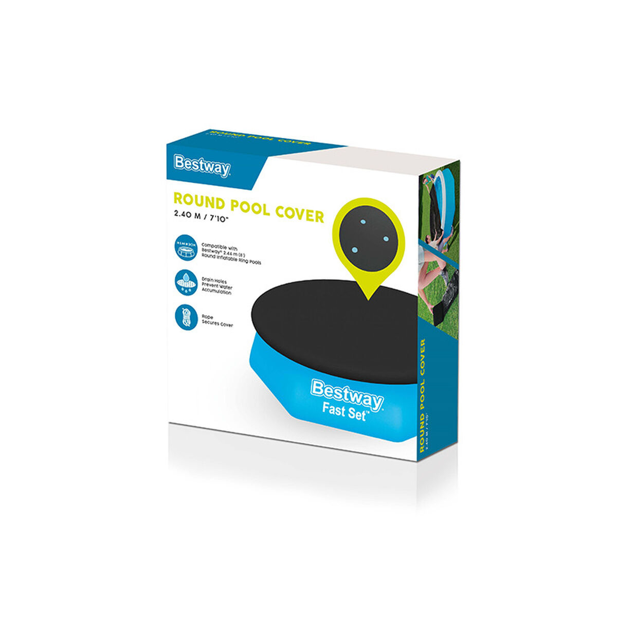 Bestway Copertura Piscina PVC D244 cm Giardino 58032 - Immagine 2