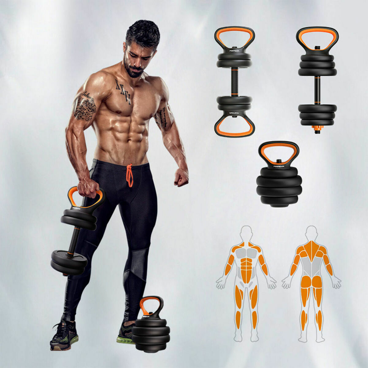 Kit di Kettlebell e Manubri Xiaomi ORMANC20 - Immagine 3