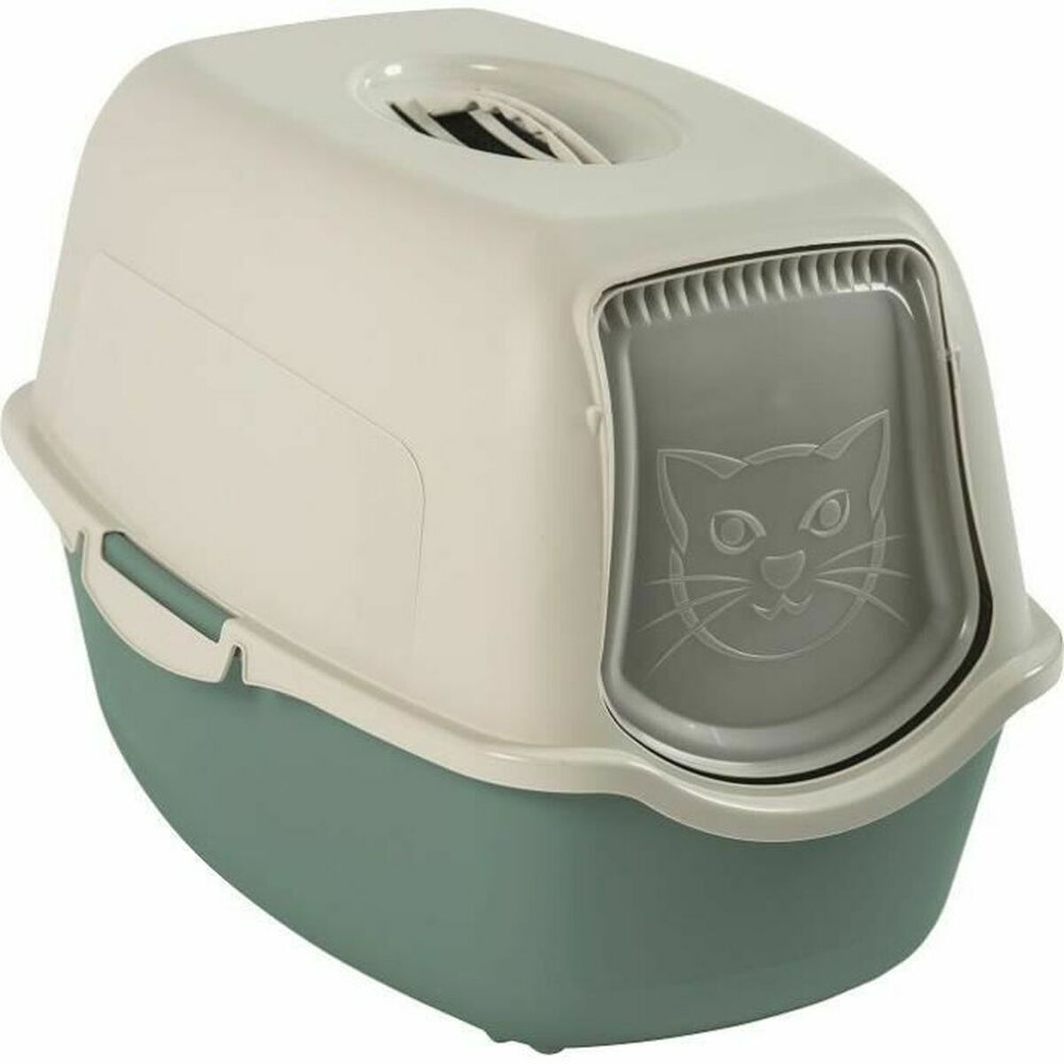 Lettiera per Gatti Rotho My Pet BAILEY Bianco/Verde - Immagine 1