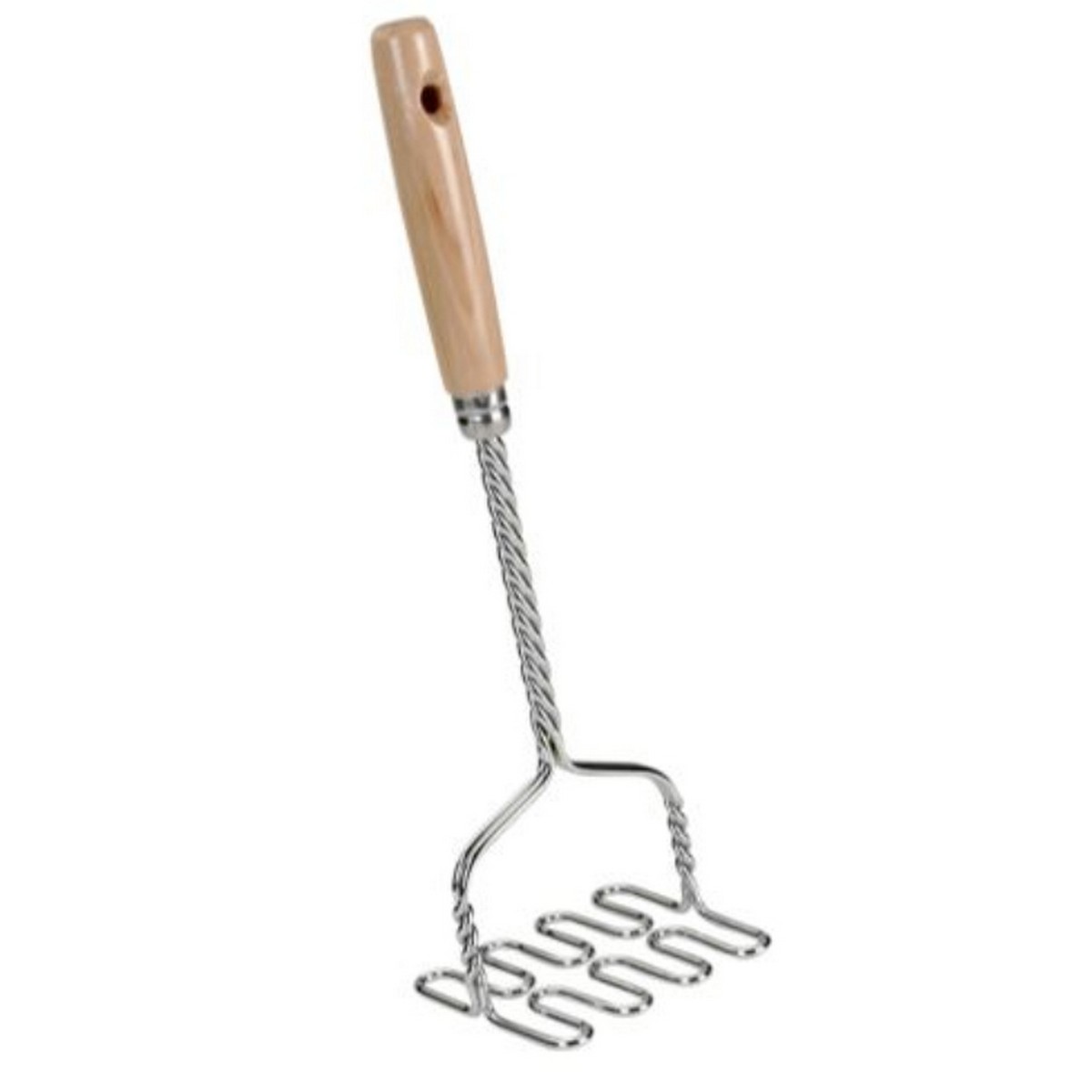 Schiacciapatate Metaltex Manici in legno (10 x 9,2 x 32,2 cm) - Immagine 2