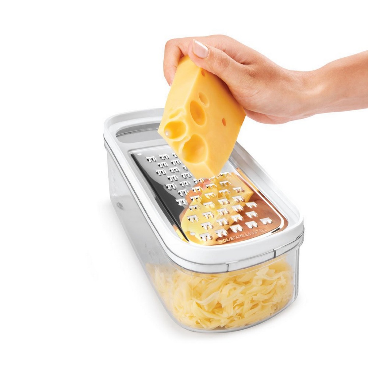 Grattugia con Contenitore Metaltex Rap-Box 3 in 1 ABS Acrilico (21 cm) - Immagine 3