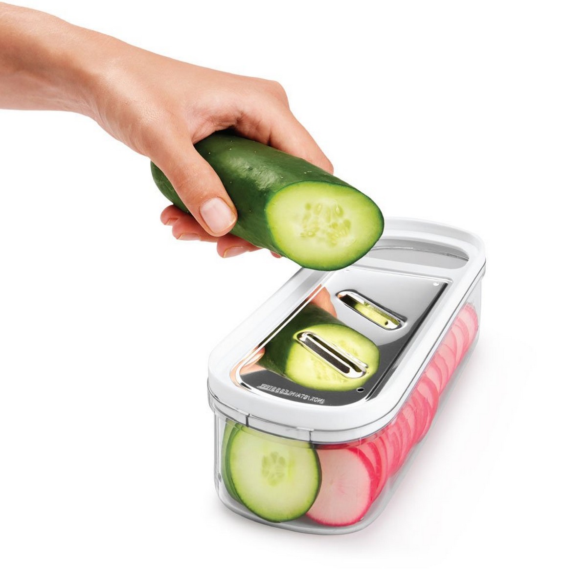 Grattugia con Contenitore Metaltex Rap-Box 3 in 1 ABS Acrilico (21 cm) - Immagine 4