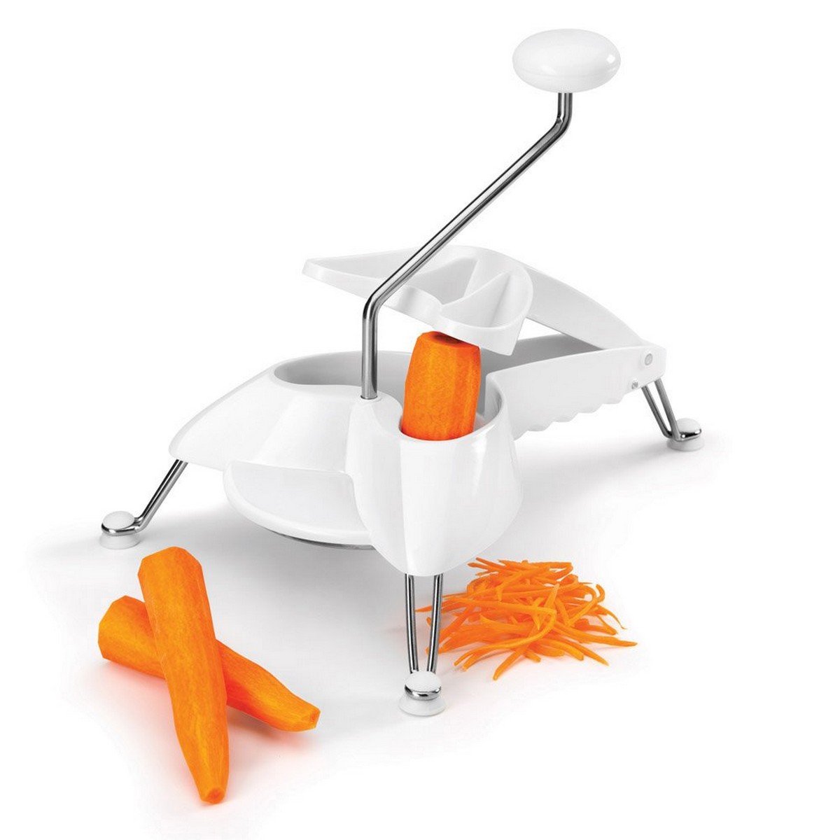 Grattugia Metaltex Gambe Bianco Acciaio inossidabile (Ø 24 cm) - Immagine 2
