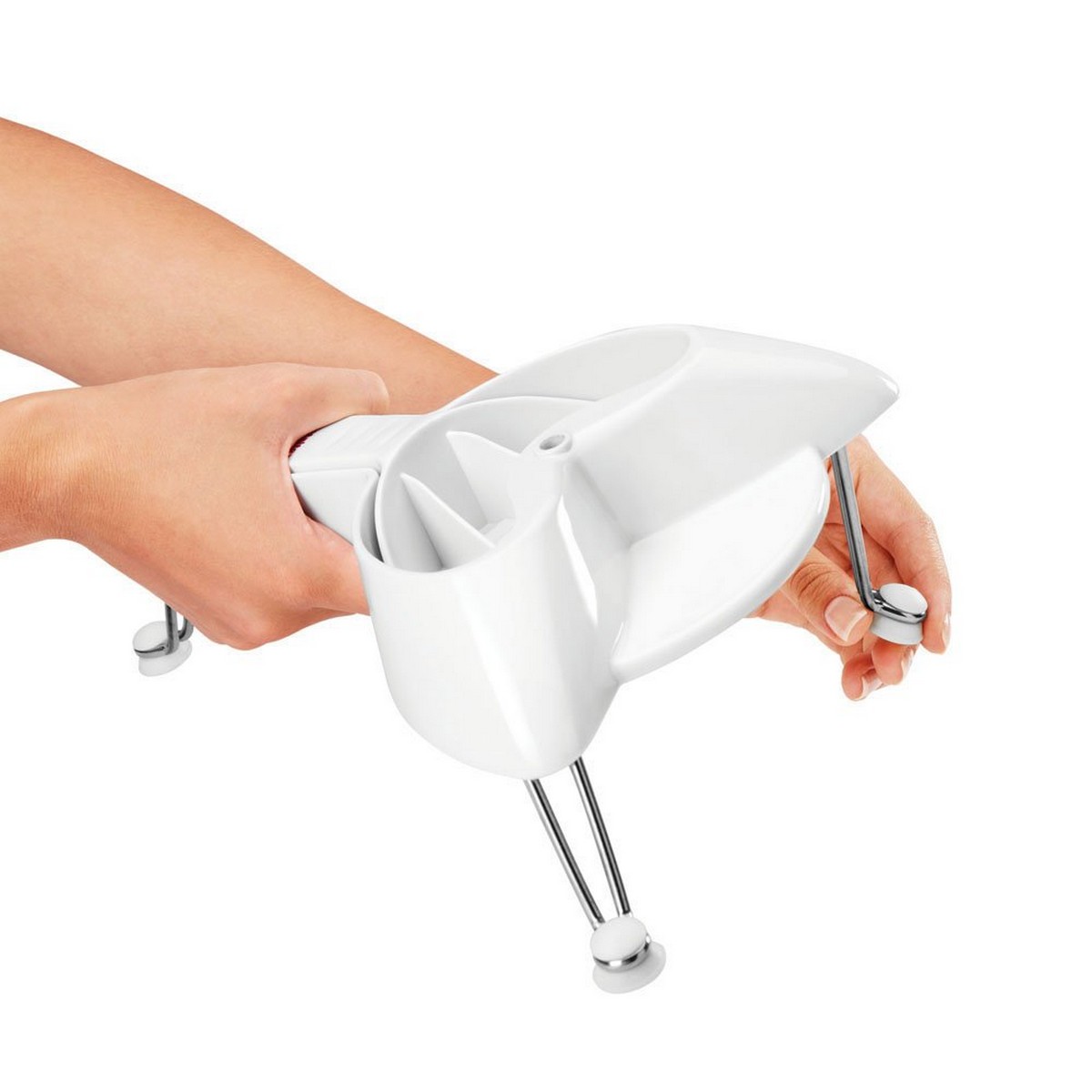 Grattugia Metaltex Gambe Bianco Acciaio inossidabile (Ø 24 cm) - Immagine 6