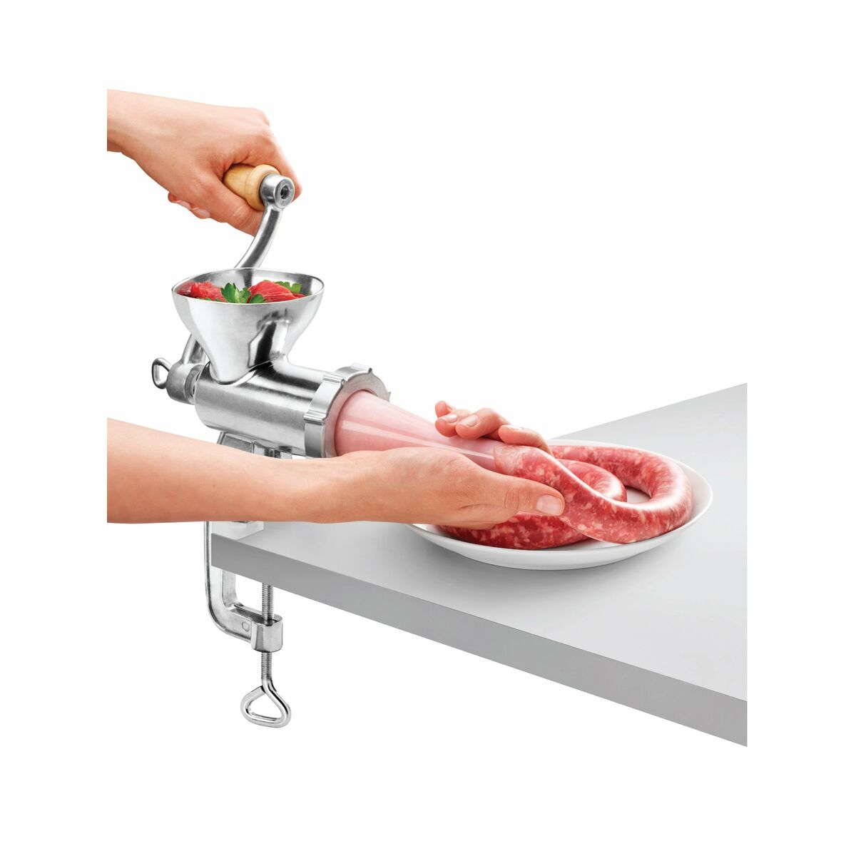 Tritacarne Metaltex Grande 3 in 1 A manovella - Immagine 4