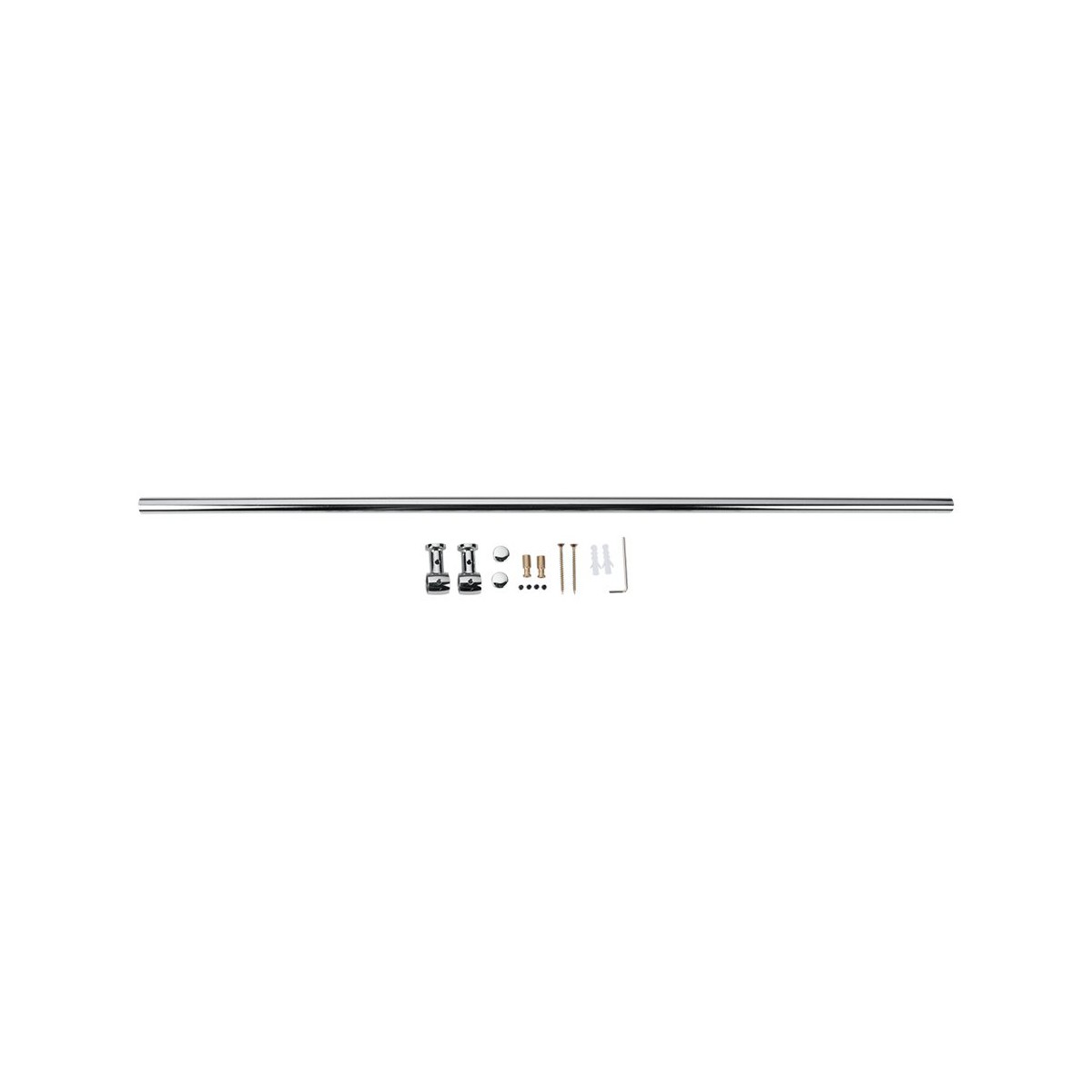 Portarotolo di Carta da Cucina Metaltex Lonardo Metallo cromato inossidabile (78 cm) - Immagine 3