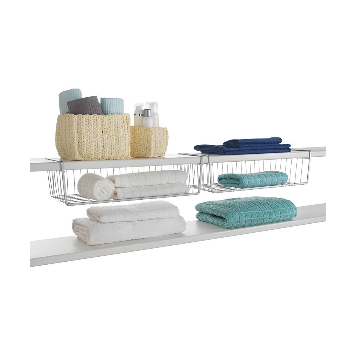 Contenitore per Sistemare per Mobile da Cucina Metaltex Kanguro 50 x 26 x 14 cm Grigio - Immagine 2
