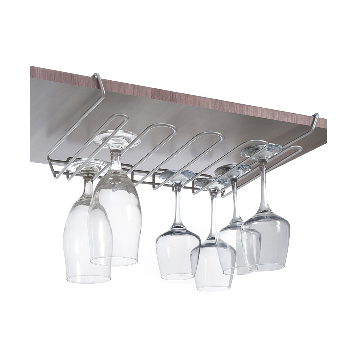 Supporto per Calici Metaltex My-crystal 38 x 26 x 7 cm Metallo fino a 12 calici circa con base da 7 cm di diametro massimo - Immagine 3
