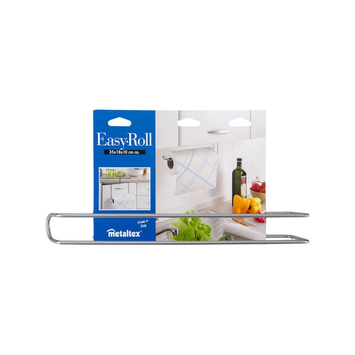 Portarotolo di Carta da Cucina Metaltex Easy-Roll (35 x 18 x 10 cm) - Immagine 3