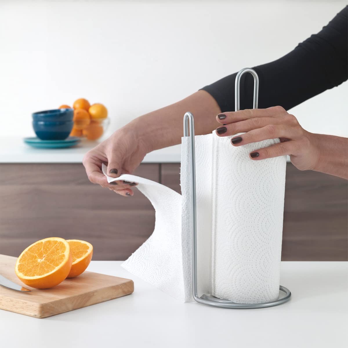 Portarotolo di Carta da Cucina Metaltex My-Roll Metallo ø15 x 32 cm Spirale - Immagine 5