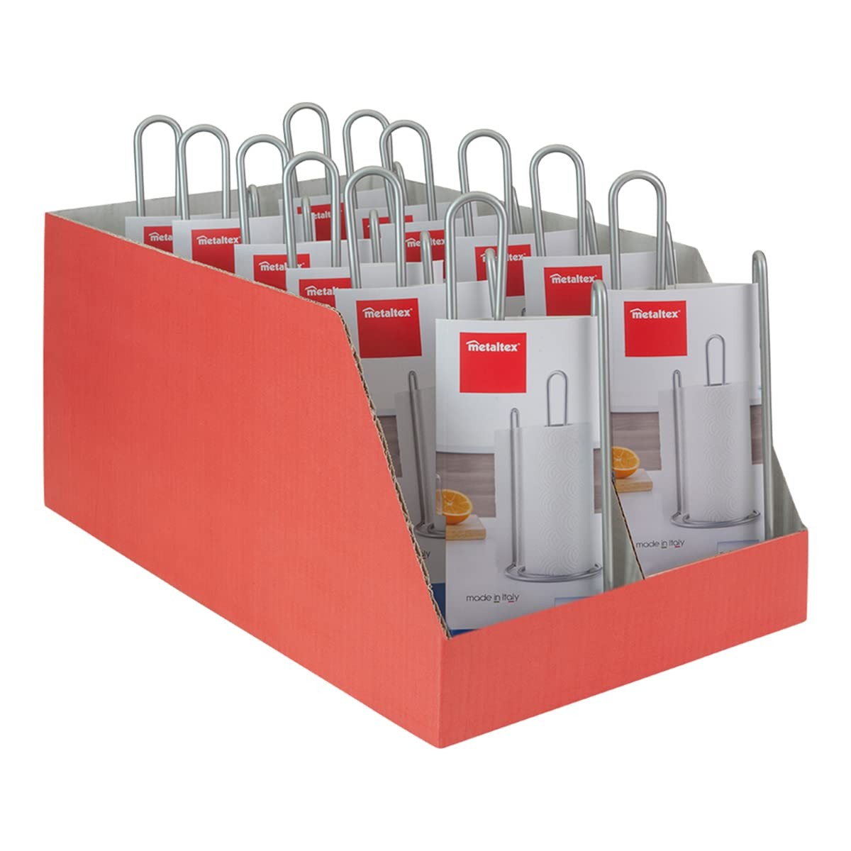 Portarotolo di Carta da Cucina Metaltex My-Roll Metallo ø15 x 32 cm Spirale - Immagine 6