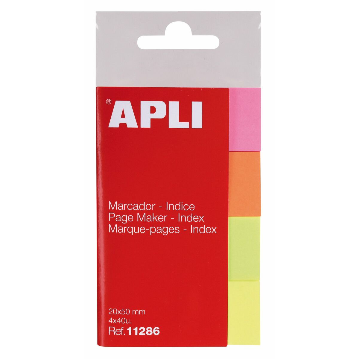 Segnalibri Apli Multicolore 160 fogli 50 x 20 mm (12 Unità) - Immagine 2
