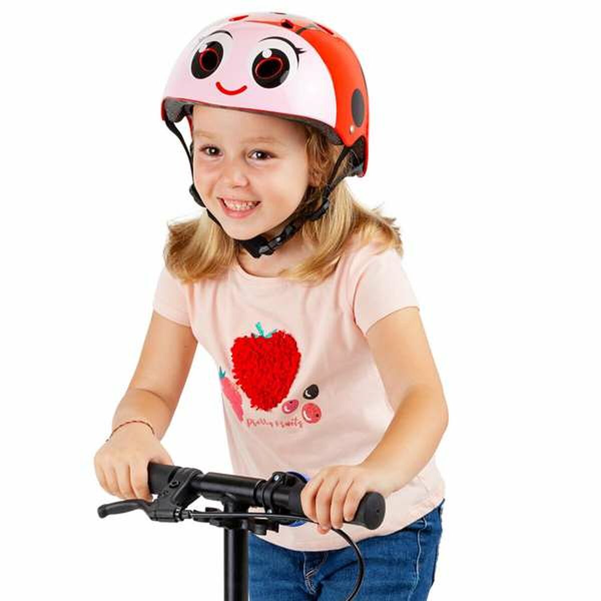 Casco da Ciclismo per Bambini Moltó Rosso Coccinella 26 x 21 x 16,5 cm - Immagine 6