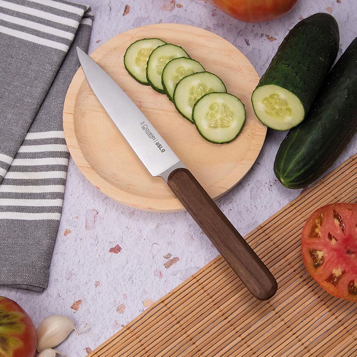 Coltello da Cucina 3 Claveles Oslo Acciaio inossidabile 11 cm 13 cm - Immagine 4