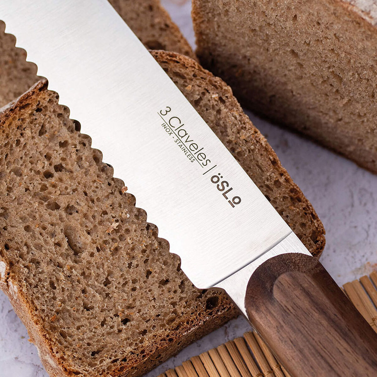 Coltello per il Pane 3 Claveles Oslo Acciaio inossidabile 20 cm - Immagine 3