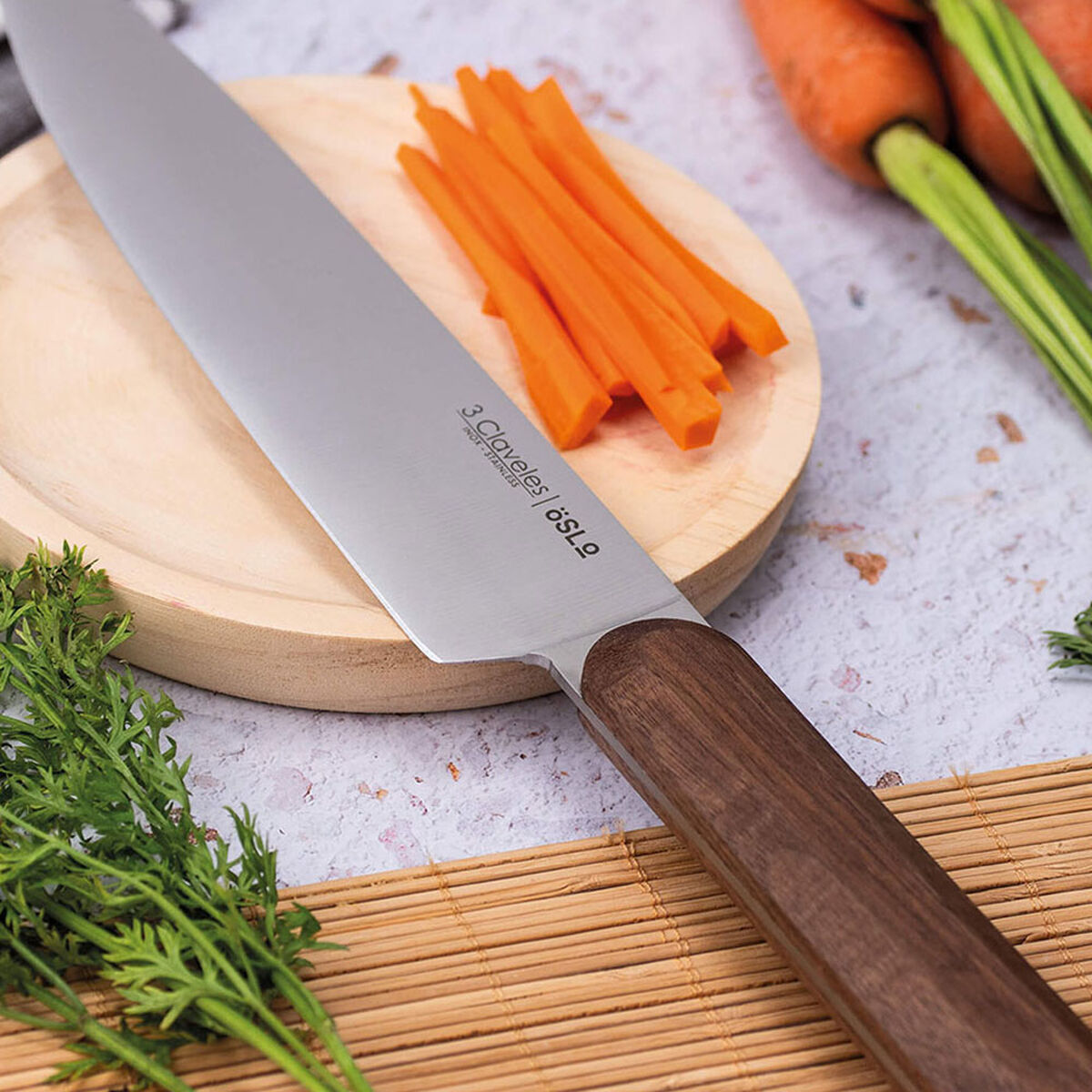 Coltello da Cucina 3 Claveles Oslo Acciaio inossidabile 20 cm - Immagine 3
