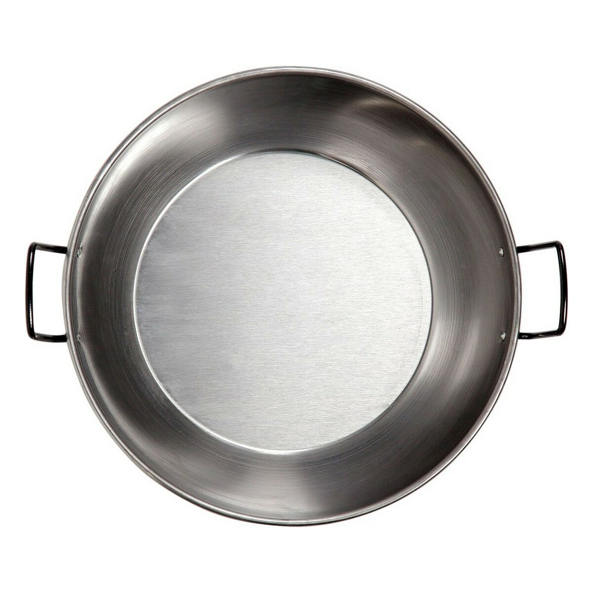 Padella Honda con Manici Vaello Acciaio Lucidato (Ø 30 cm) - Immagine 2