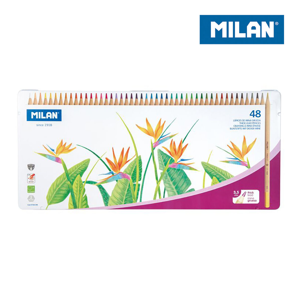 Matite colorate Milan 48 Pezzi - Immagine 1