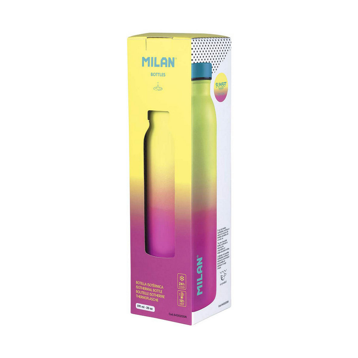 Bottiglia Térmica Milan Sunset Acciaio inossidabile Giallo 591 ml - Immagine 6
