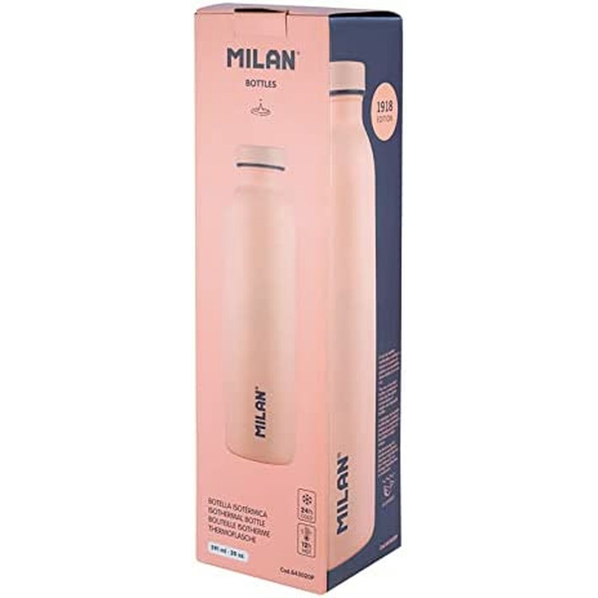 Bottiglia Térmica Milan 1918 Rosa Acciaio inossidabile 591 ml - Immagine 2