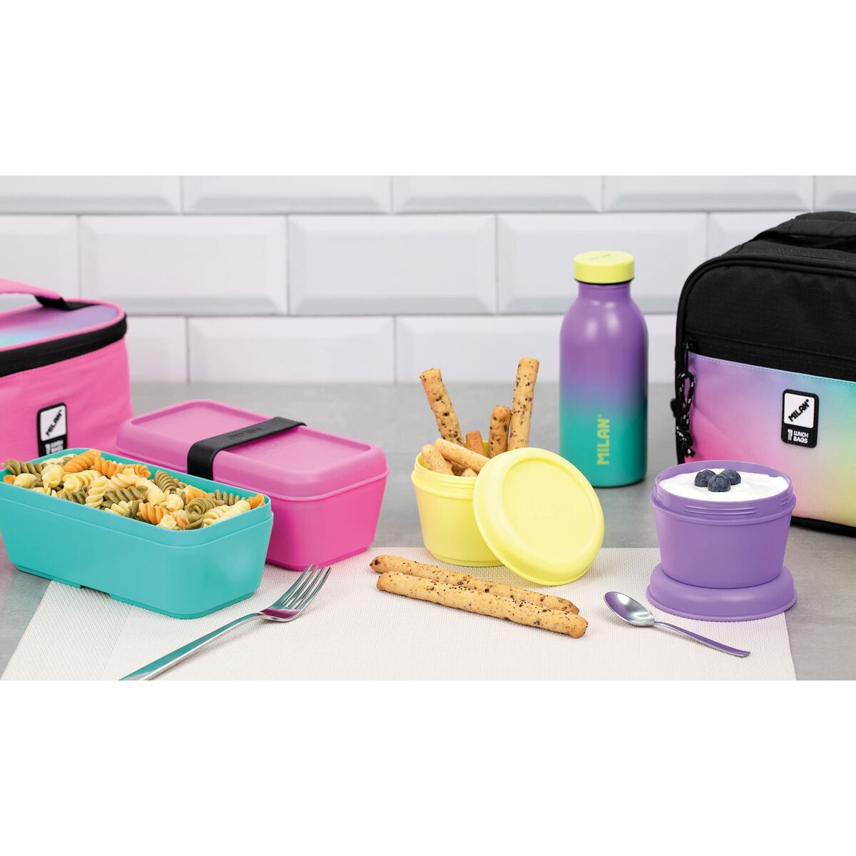 Contenitore per Conservare gli Alimenti Milan Sunset Plastica Rettangolare 750 ml - Immagine 2