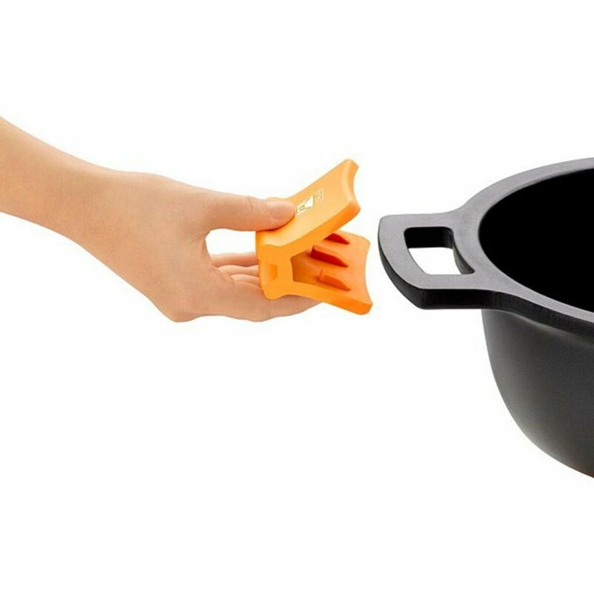 Casseruola con coperchio in vetro BRA A270328 Nero Ø 28 cm - Immagine 3