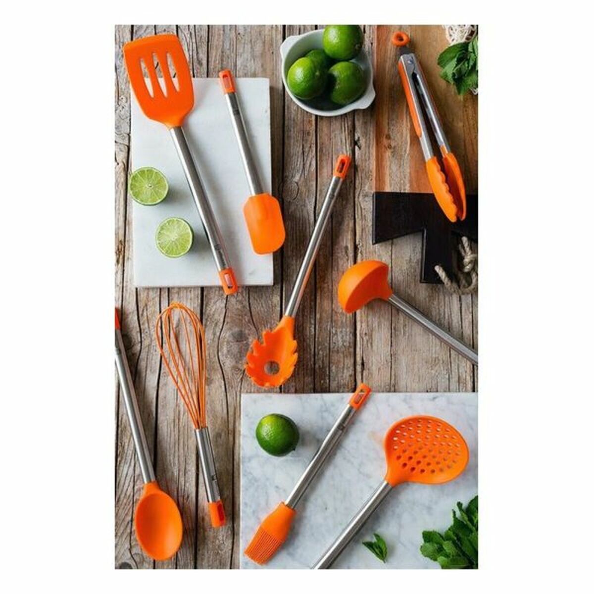 Set di Utensili da Cucina BRA A195011 Arancio (6 pcs) - Immagine 3