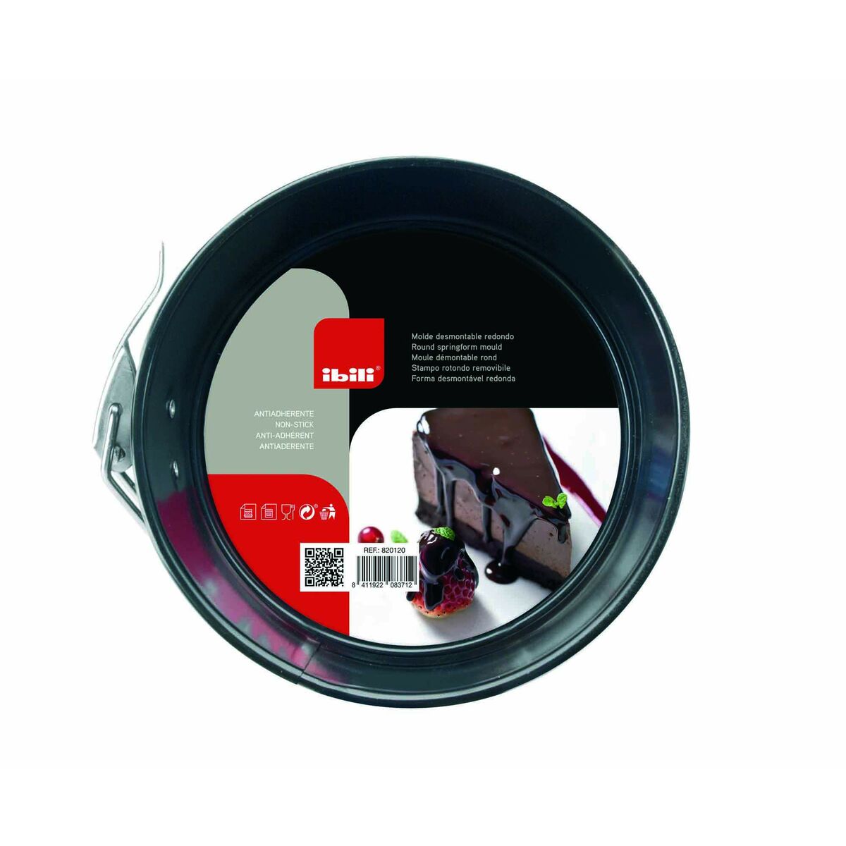 Stampo Removibile Ibili 820120 Acciaio Ø 20 x 6,8 cm Nero Rotondo - Immagine 8