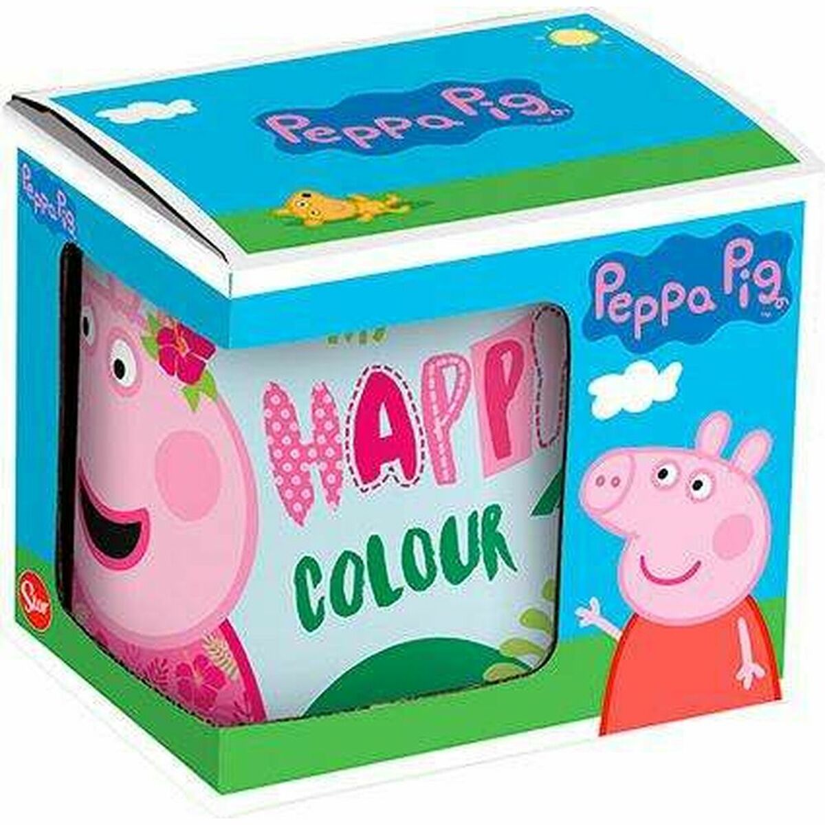 Tazza Mug Peppa Pig Having fun Ceramica Rosa chiaro (350 ml) - Immagine 3