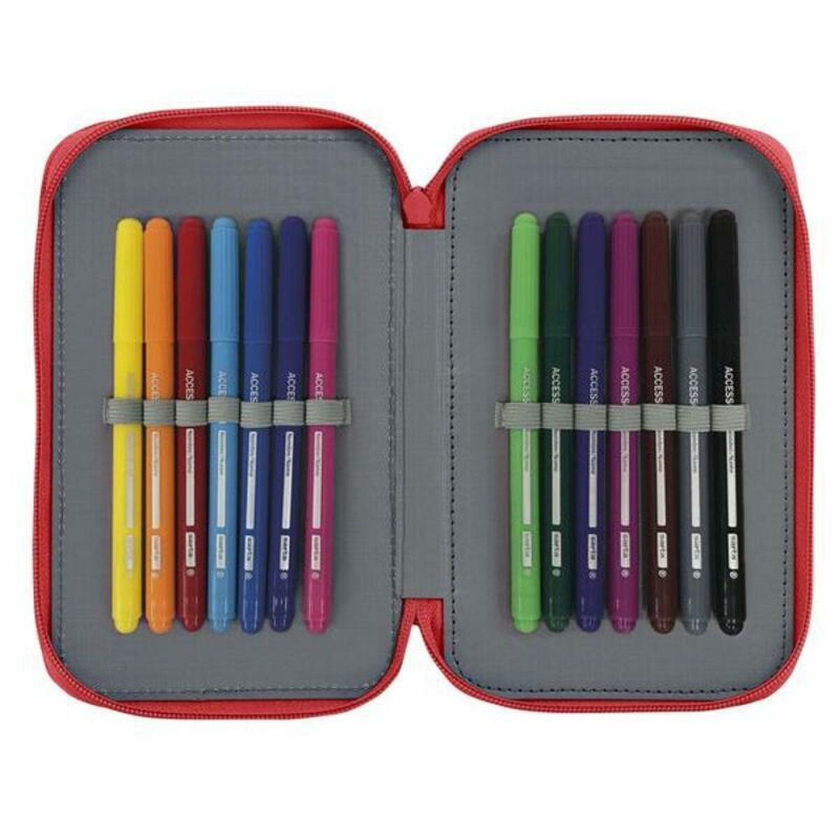 Astuccio Doppio Real Sporting de Gijón Rosso 12.5 x 19.5 x 4 cm (28 Pezzi) - Immagine 3