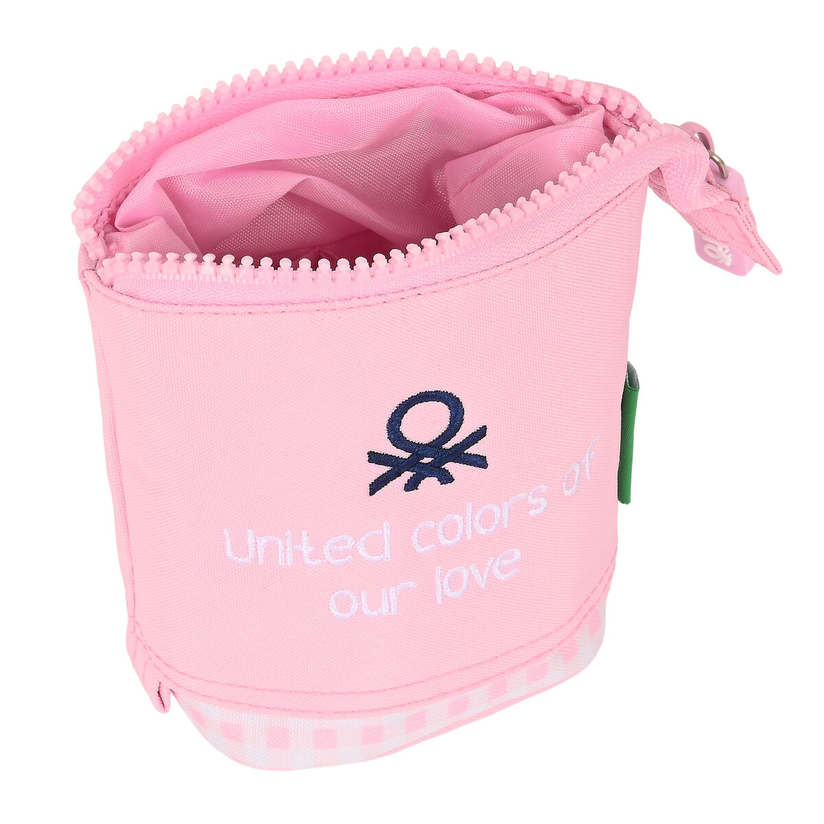 Astuccio Portapenne Benetton Vichy Rosa (8 x 19 x 6 cm) - Immagine 3