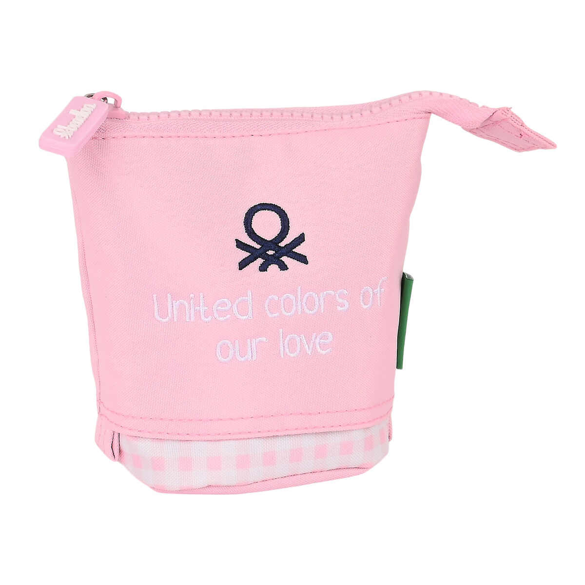 Astuccio Portapenne Benetton Vichy Rosa (8 x 19 x 6 cm) - Immagine 5