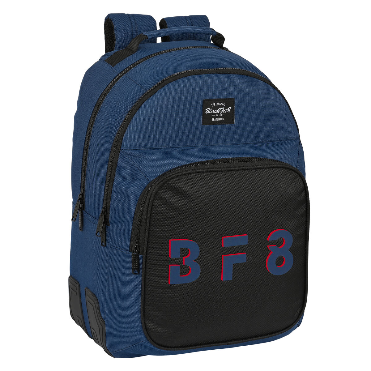 Zaino Scuola BlackFit8 Urban Nero Blu Marino 32 x 42 x 15 cm
