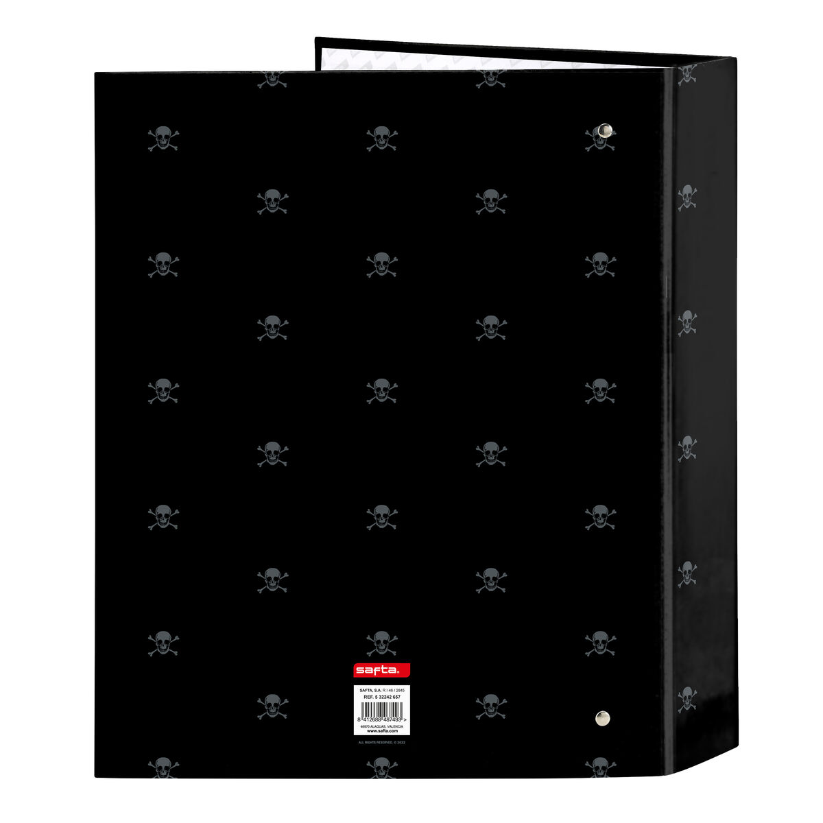 Raccoglitore ad anelli Safta California Nero A4 27 x 33 x 6 cm - Immagine 2