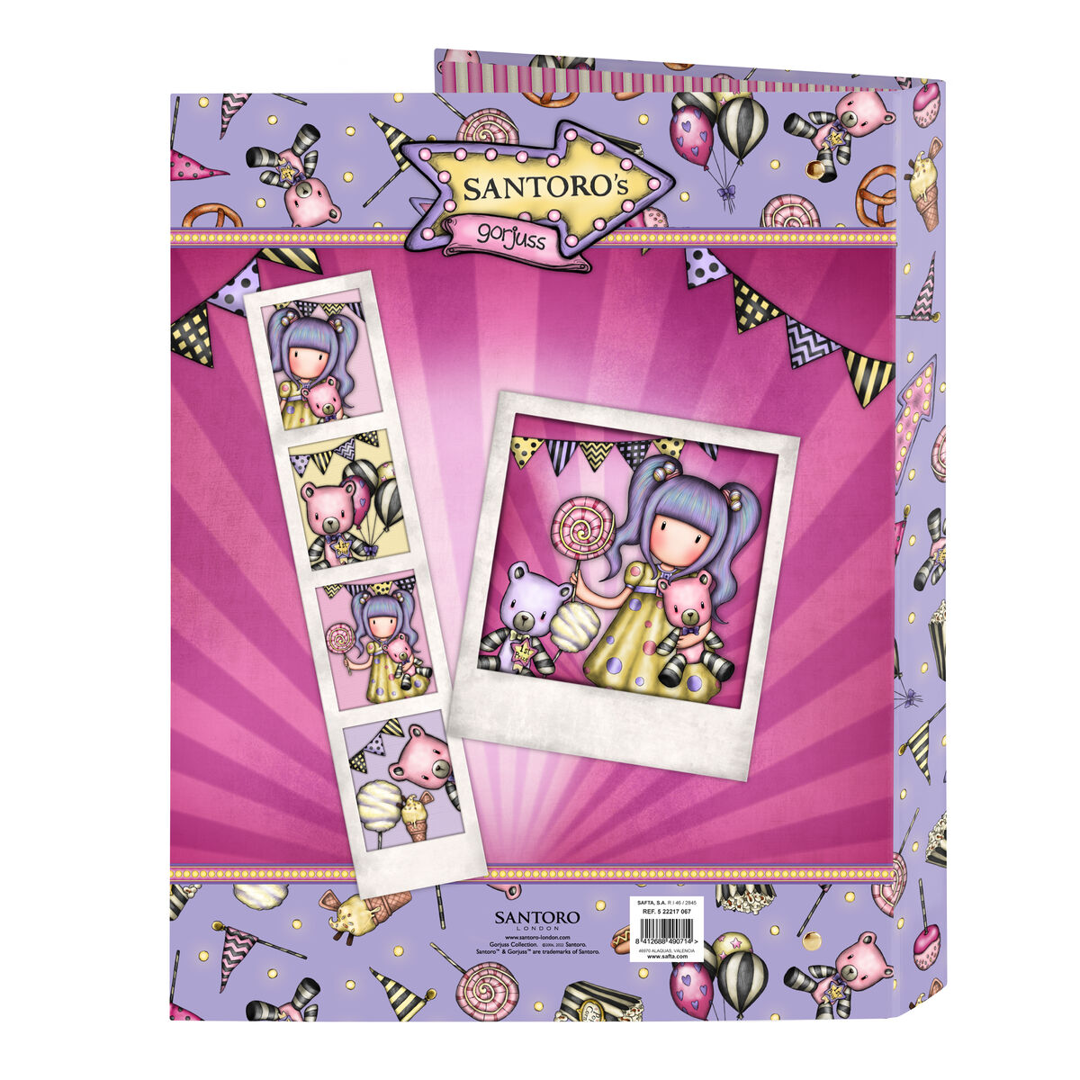 Raccoglitore ad anelli Gorjuss First prize Lilla A4 (26.5 x 33 x 4 cm) - Immagine 2