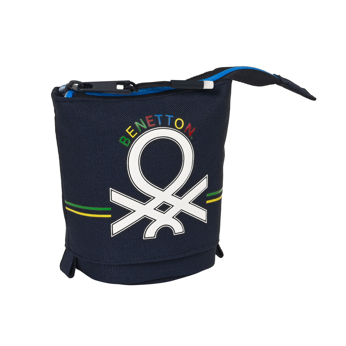 Astuccio Portapenne Benetton Sixties Blu Marino (8 x 19 x 6 cm) - Immagine 4