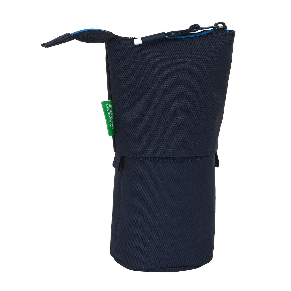 Astuccio Portapenne Benetton Sixties Blu Marino (8 x 19 x 6 cm) - Immagine 2