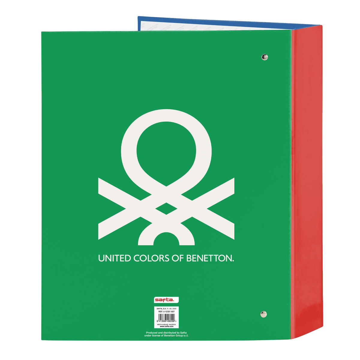 Raccoglitore ad anelli Benetton Topitos A4 (27 x 33 x 6 cm) - Immagine 2